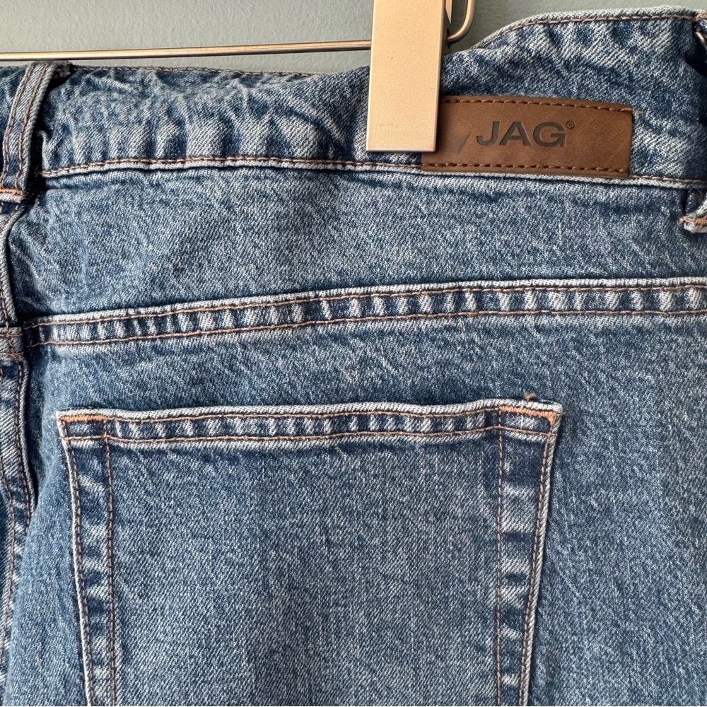JAG Jeans High Rise Straight Ankle Jeans Raw Hem Denim. Women’s 18W (37x28) - Picture 7 of 11